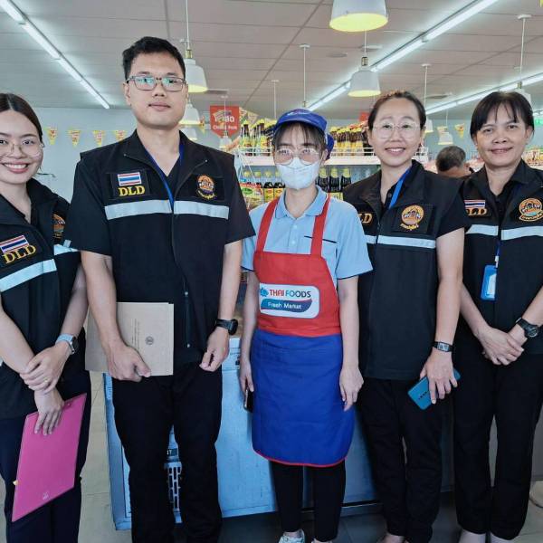 การตรวจประเมินสถานที่จำหน่ายเนื้อสัตว์ ปศุสัตว์ OK  พื้นที่อำเภอปลวกแดง