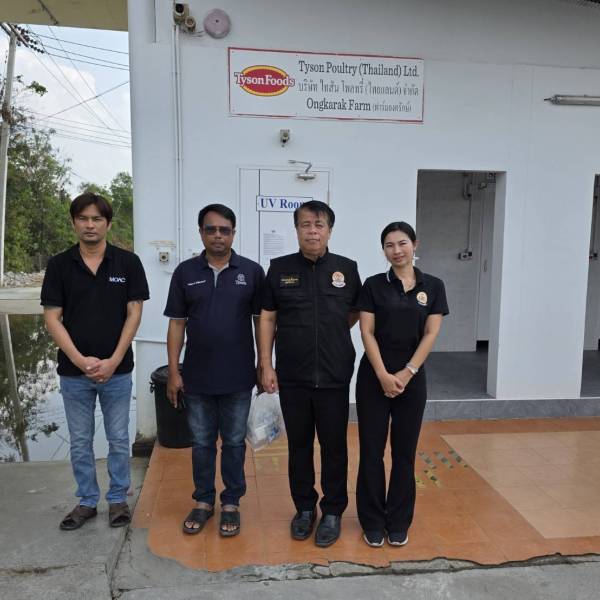 สำนักงานปศุสัตว์จังหวัดนครนายก ตรวจประเมินตามหลักเกณฑ์การนำสัตว์ปีกเข้าเลี้ยงใหม่ 