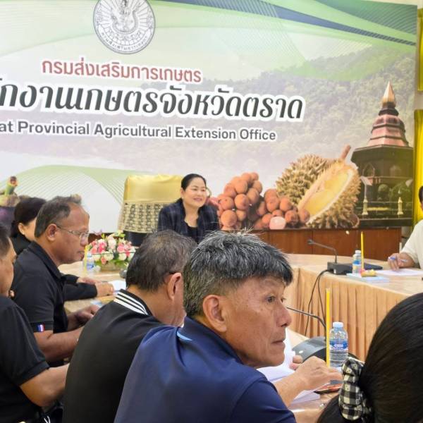 ประชุมหารือแนวทางการจัดกิจกรรมการจำหน่ายสินค้าและผลิตภัณฑ์ ในงานวันระกำหวาน ผลไม้และของดีเมืองตราด ประจำปี 2569